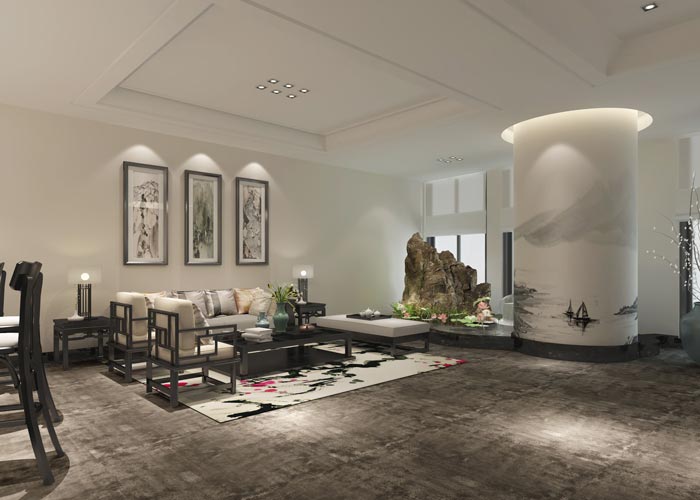 中式風格辦公室裝修，展現(xiàn)獨特的東方美感